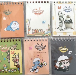Note book lò xo hoạt hình mini