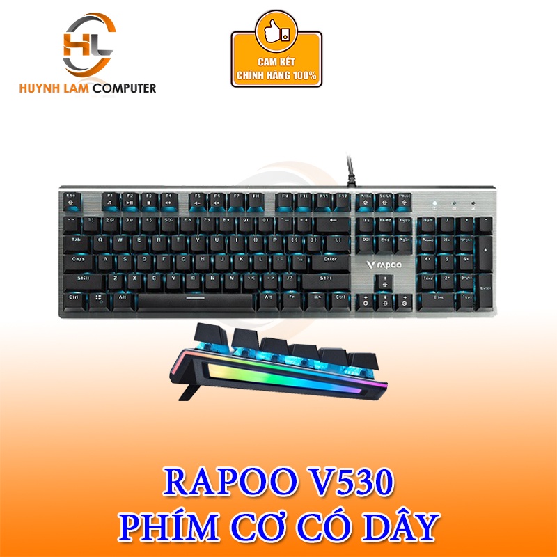 Phím cơ Rapoo V530 Gaming Led viền RGB đổi màu - Nam Thành phân phối
