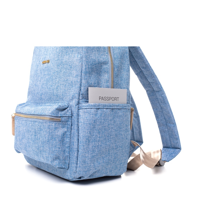 Balo nữ AGVA Stella 13.3" LTB351DENIMBLUE (Xanh dương) Kích thước: 29 x 14 x 36 cm Bảo hành 02 năm chính hãng