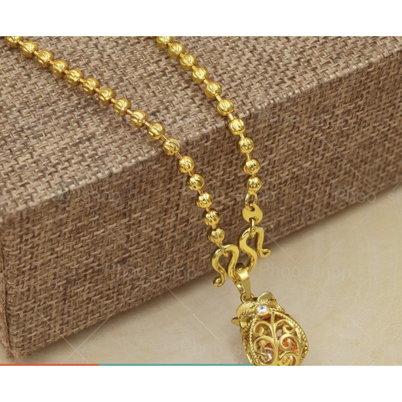 Dây Chuyền Bi Tròn Dây Chuyền Túi Tiền Nam Nữ Thái Lan