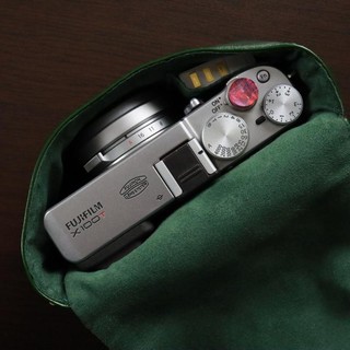 Túi đựng máy ảnh da thật mekee thích hợp cho fuji x100v xe4 + 27 zv-e10 lx100 lux7