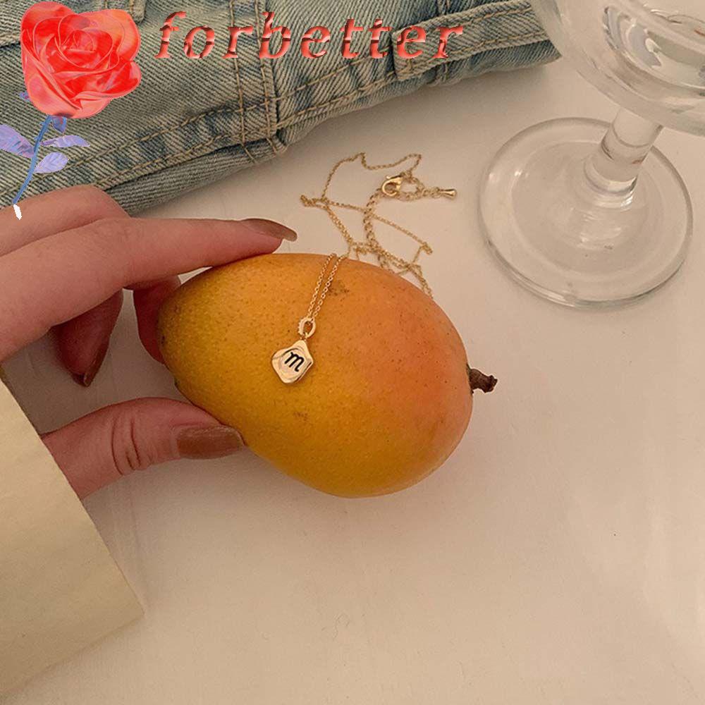 Vòng Cổ Choker Kim Loại Mặt Chữ M Nhiều Màu Sắc Thời Trang Hàn Quốc Thanh Lịch Cho Nữ