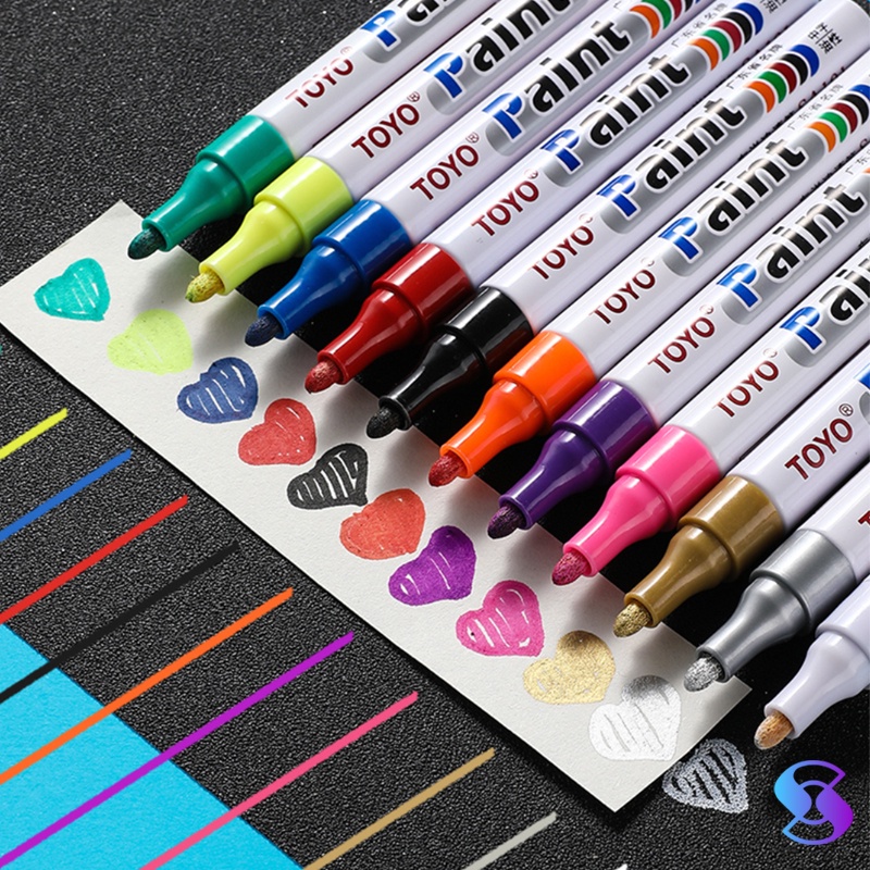 Bút vẽ bánh xe Đánh Dấu Sơn Màu Vĩnh Viễn / Xe Hơi / Xe Máy TOYO Chính Hãng