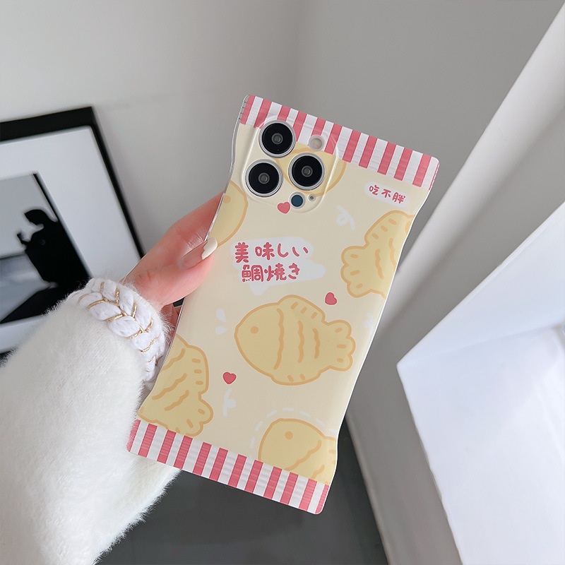 Ốp lưng iphone Ốp Điện Thoại Túi Hình Snack Hoạt Hình Cho iphone6 / 6splus / 7 / 7plus / 8 / 8plus / x / xs / 11 / 12 / 13 / 14 / pro / max / plus / promax