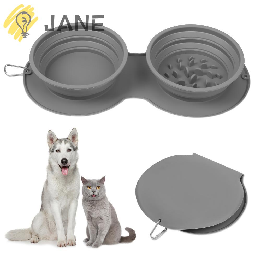 Bát Ăn Cho Thú Cưng Bằng Silicon Có Thể Gấp Gọn Tiện Dụng Mang Theo Du Lịch