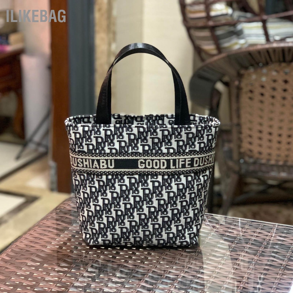 Có thể bán buôn Túi Xách Vải Dung Tích Lớn Thời Trang Tay Cầm Thoải Mái Mỹ Phẩm Điểm Đựng Đồ Ăn Trưa Cho Nữ Ilikebag Hàng giao ngay