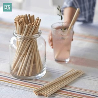 Ống hút tre ECOHUB an toàn không độc hại uống trà, cà phê tái sử dụng