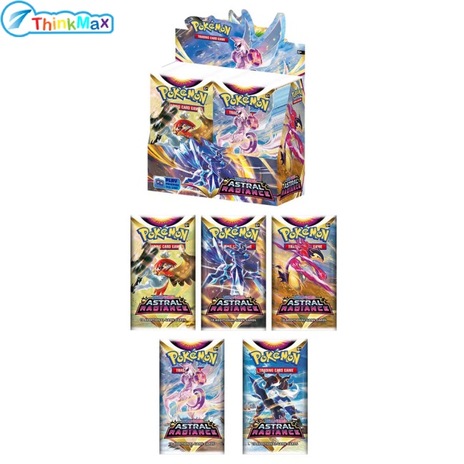 Hộp 324 thẻ bài pokemon THINKMAX nhân vật Elf bằng giấy phiên bản Tiếng Anh dành cho người hâm mộ