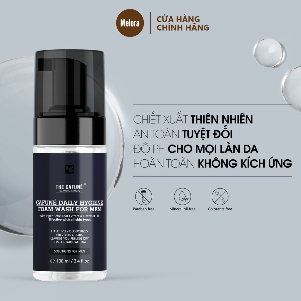 Bọt vệ sinh nam giới chính hãng The Cafuné Dung dịch vệ sinh nam tạo bọt 100ml