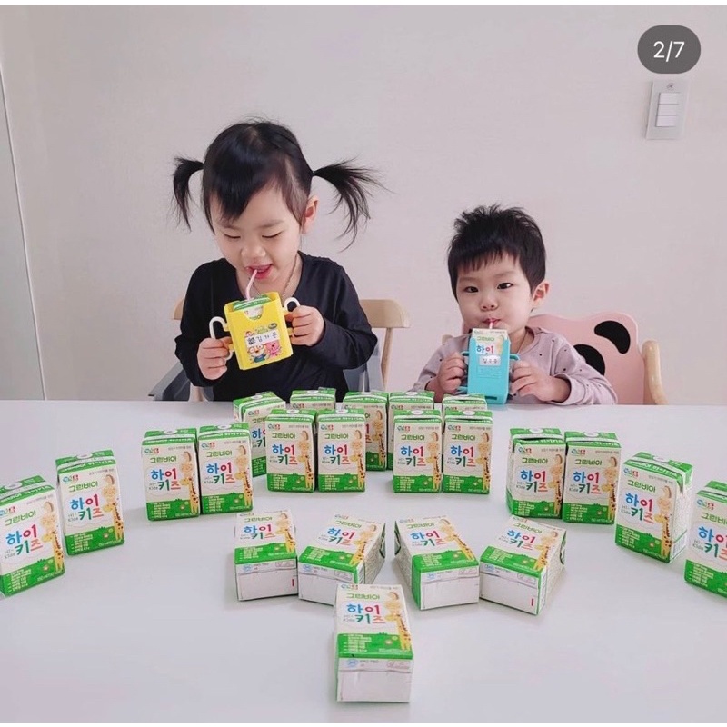 Sữa tươi Greenbia Hidkid 150ml dành cho bé từ 1 tuổi Hàn Quốc giúp bé tăng cân , phát triển toàn diện