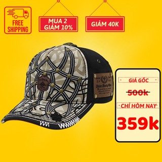 Nón lưỡi trai F41 đính nút đồng Siêu Thị Nón