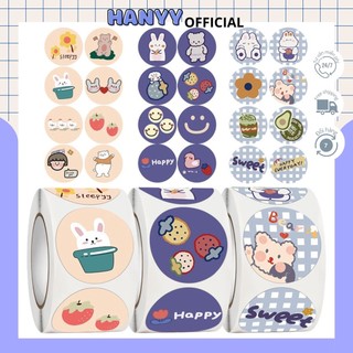 Cuộn 500 stickers thank you, sticker cám ơn, sticker trang trí, sticker dành cho người bán hàng