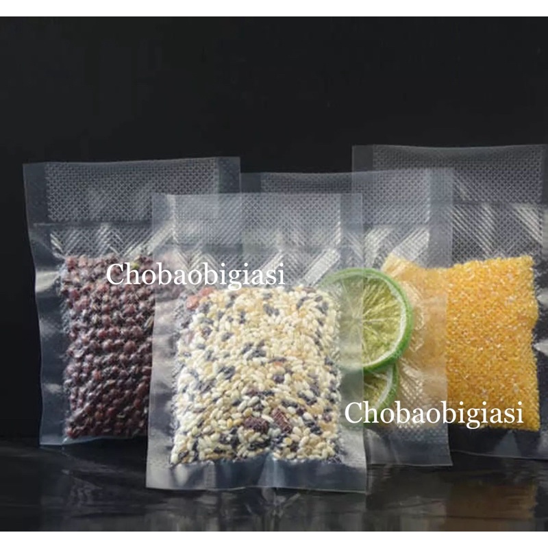 Túi PA nhám, túi PA 1 mặt nhám hút chân không bảo quản thực phẩm đông lạnh  rất tốt