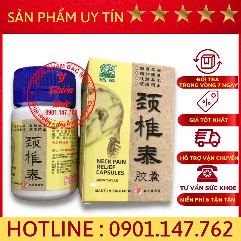 Neck pain relief capsules, thoái hoá đốt sống cổ Singapore– Hỗ trợ xương khớp
