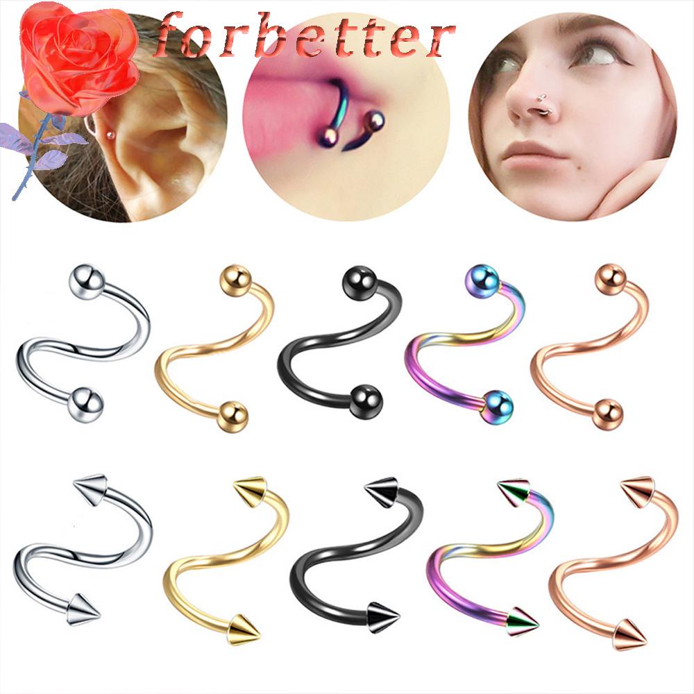 2 khuyên xỏ cơ thể bằng thép không gỉ phong cách cá tính