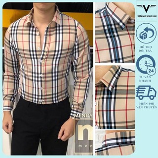 Áo sơ mi nam kẻ sọc phong cách trẻ trung mã BBR