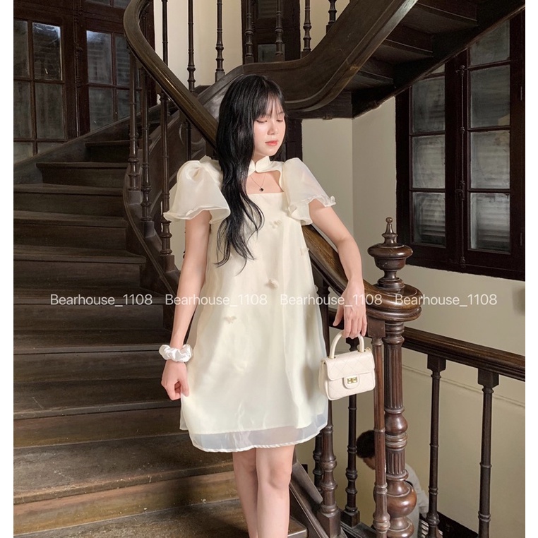 🌸 ĐẦM TIỂU THƯ * Butterfly * mặc Tết, đi tiệc, sinh nhật *cổ vuông