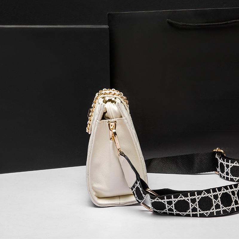 Ielgy Túi Đeo Chéo Hình Thoi Có Khóa niche Dễ Phối Đồ Cho Nữ