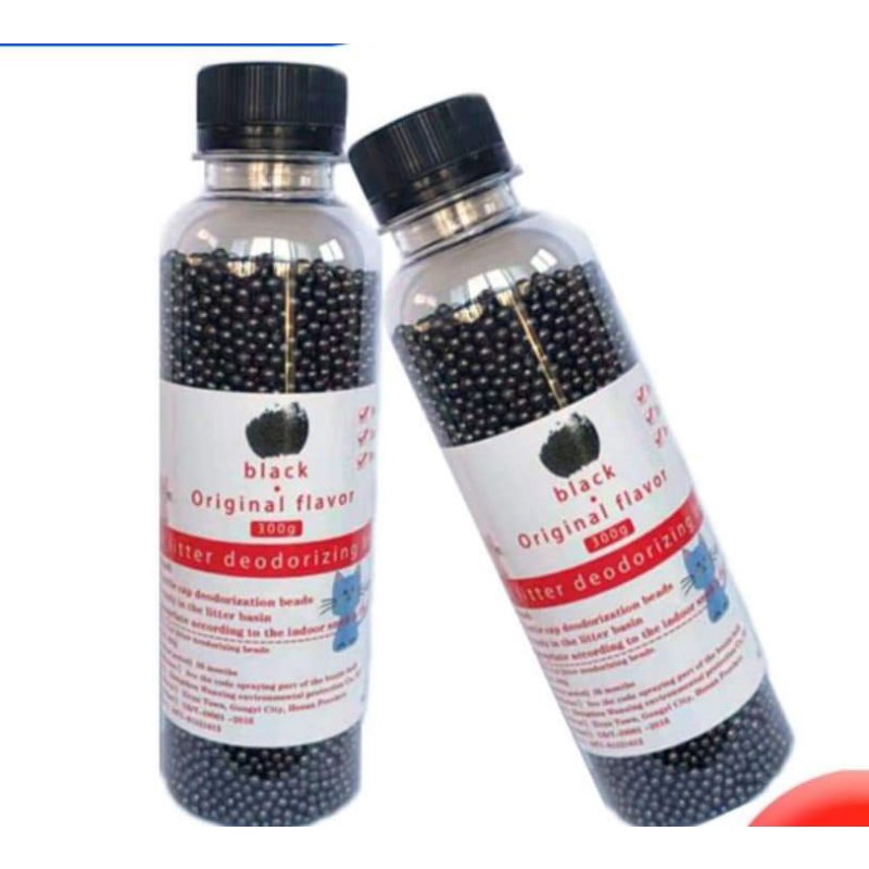 Chai 300g hạt khử mùi cát vệ sinh cho mèo than hoạt tính/hoa hồng/chanh/lài/lavender