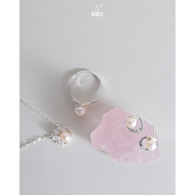 Dây chuyền bạc nữ 925 BLING IT thiết kế nữ tính dễ thương BIVC284