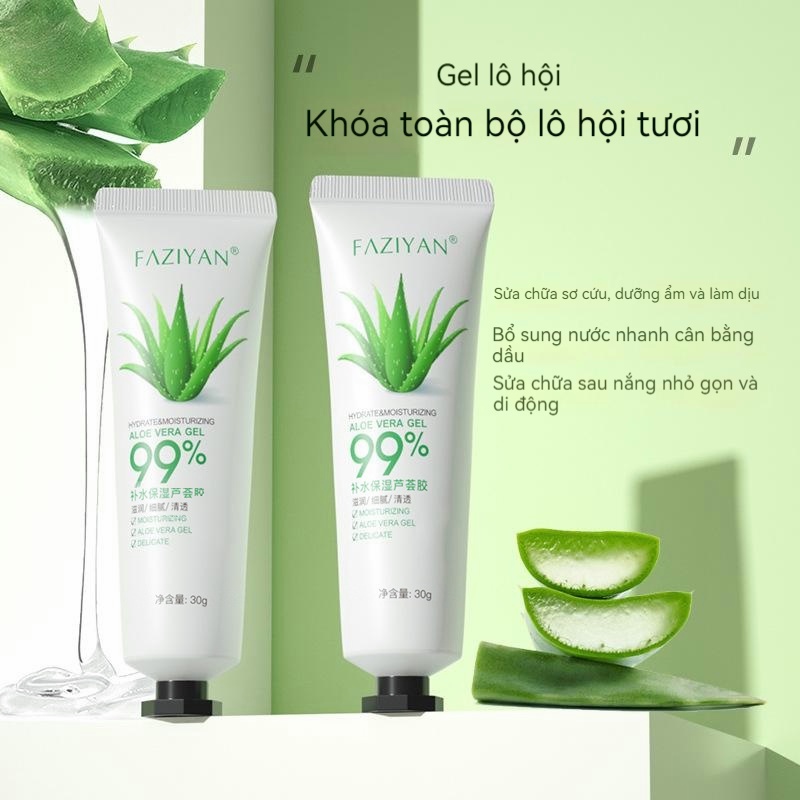 Gel lô hội Gel Nha Đam dưỡng ẩm 99% Cấp ẩm cho da mặt Mặt phục hồi sau cháy nắng làm mờ vết thâm mụn làm dịu làn da