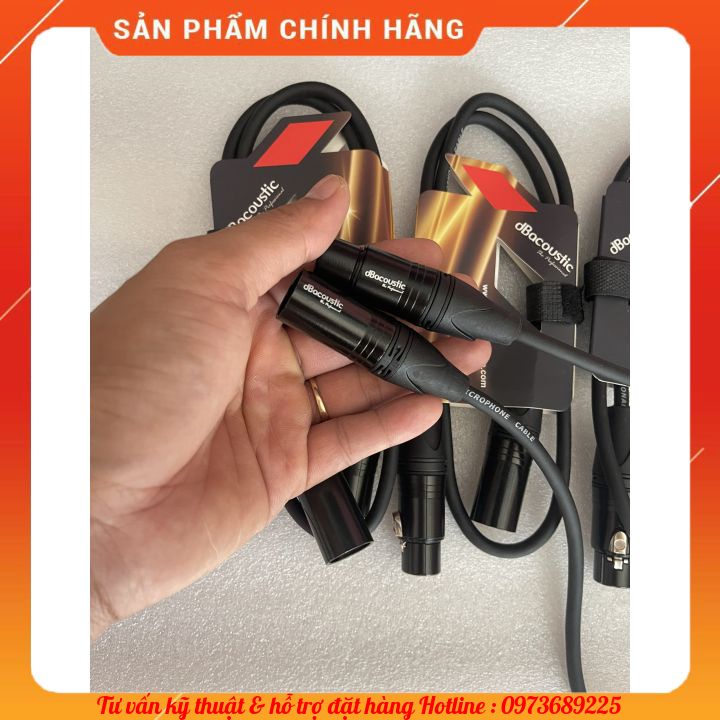 DÂY CANON ĐỰC CÁI DBACOUSTIC CHÍNH HÃNG  CANON BALANCE XLR - GIÁ 1 ĐÔI