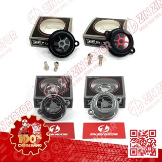 Nắp lọc nhớt trong suốt satria fi , raider fi cnc pv-technik