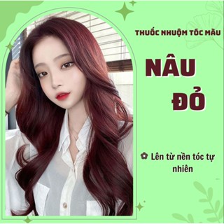 Thuốc Nhuộm Tóc Màu Nâu Đỏ - Anhdaohair.
