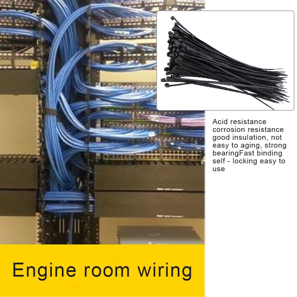 1 / 2 / 3 / 5 Dây Rút Nhựa Nylon Tự Khóa 3x150mm Màu Đen Có Thể Tái Sử Dụng