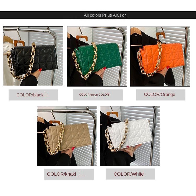 Túi Đeo Chéo Hình Vuông Nhỏ Có Khóa Kéo Phong Cách Âu Mỹ Thời Trang Cho Nữ