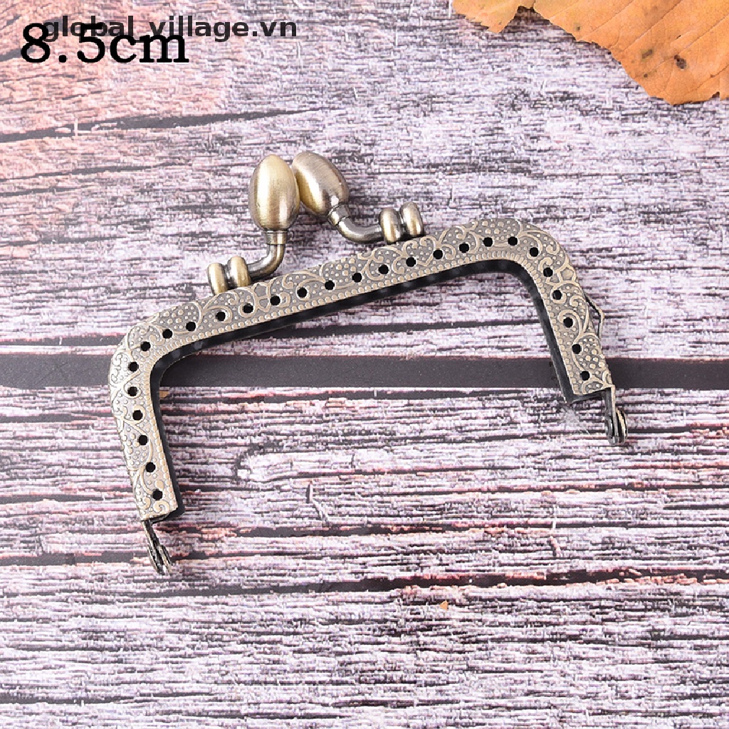 Khung Khóa Túi Xách / Ví Cầm Tay Bằng Kim Loại Màu Đồng DIY