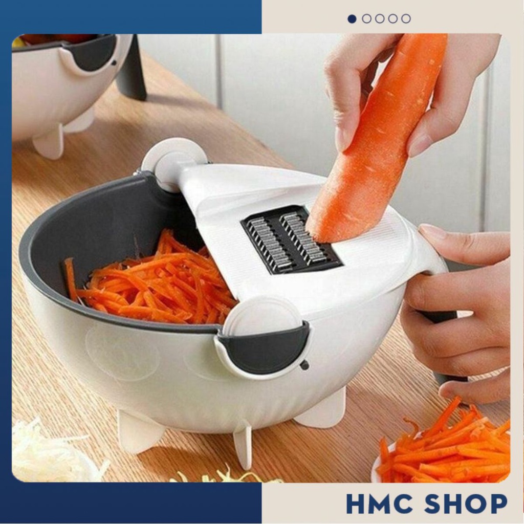 [Rổ Nạo Nhựa Màu Trắng] RỔ NẠO RAU CỦ QUẢ ĐA NĂNG THÔNG MINH