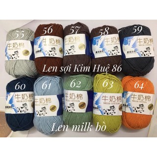 Len milk bò ( từ màu 21 đến 40)