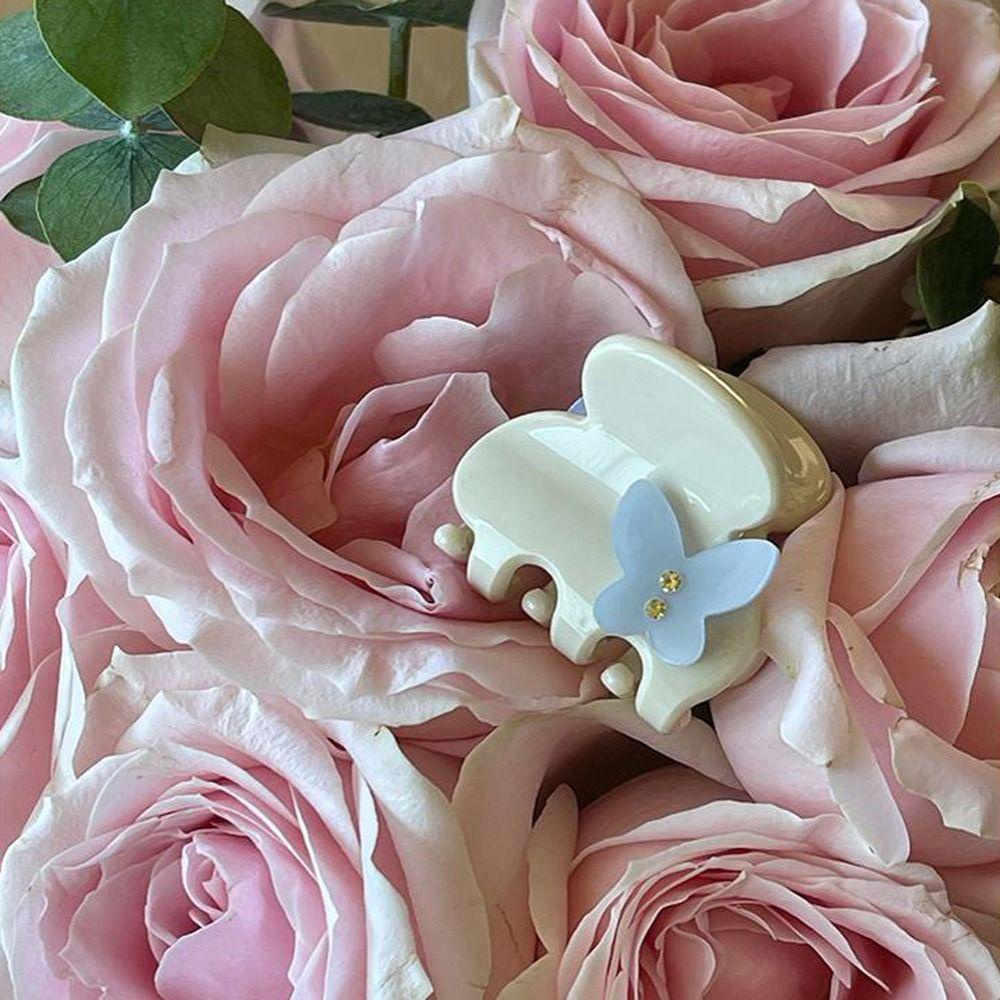 ANEMONE Kẹp Tóc Hình Cá Mập Nhỏ Đính Hoa Thanh Lịch Cho Bé Gái