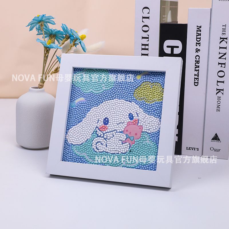 Bộ Tranh Đính Đá Tự Làm Họa Tiết Hoạt Hình Dễ Thương Dùng Trang Trí