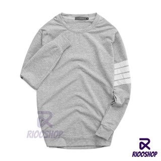 [XẢ KHO] Áo thun nam tay dài hàn quốc phối sọc tay RKL022 - áo phông nam dài tay đẹp