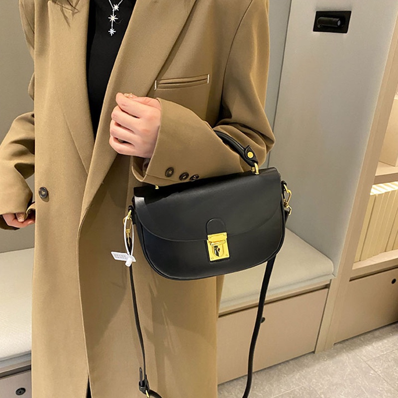 IELGY Túi Đeo Chéo Có Khóa Phong Cách retro Thời Trang Cho Nữ