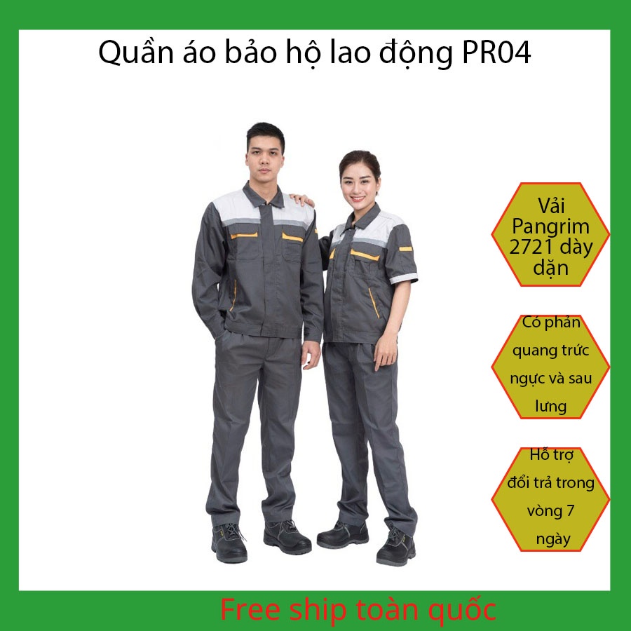 Quần áo bảo hộ lao động nam quần bảo hộ lao động nam vải pangrim thấm hút mồ hôi tốt không xù lông