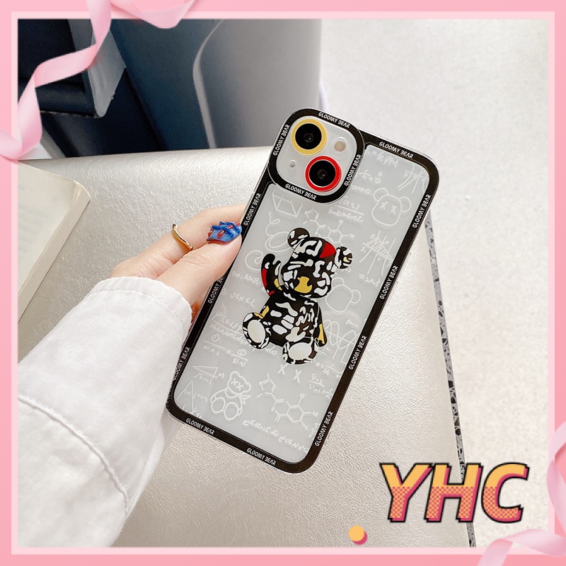 ốp iphone Họa Tiết Gấu Vui Nhộn tương thích iPhone 6s 6splus 7 7plus 8 8plus X XS 11 12 Pro Max Plus Promax-427