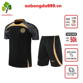 Áo đá bóng đá banh set bộ đồ thể thao clb Chelsea training có túi 2022 2023
