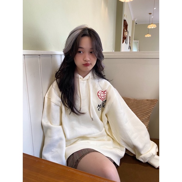 Áo Hoodie brand Hàn LMC Heart