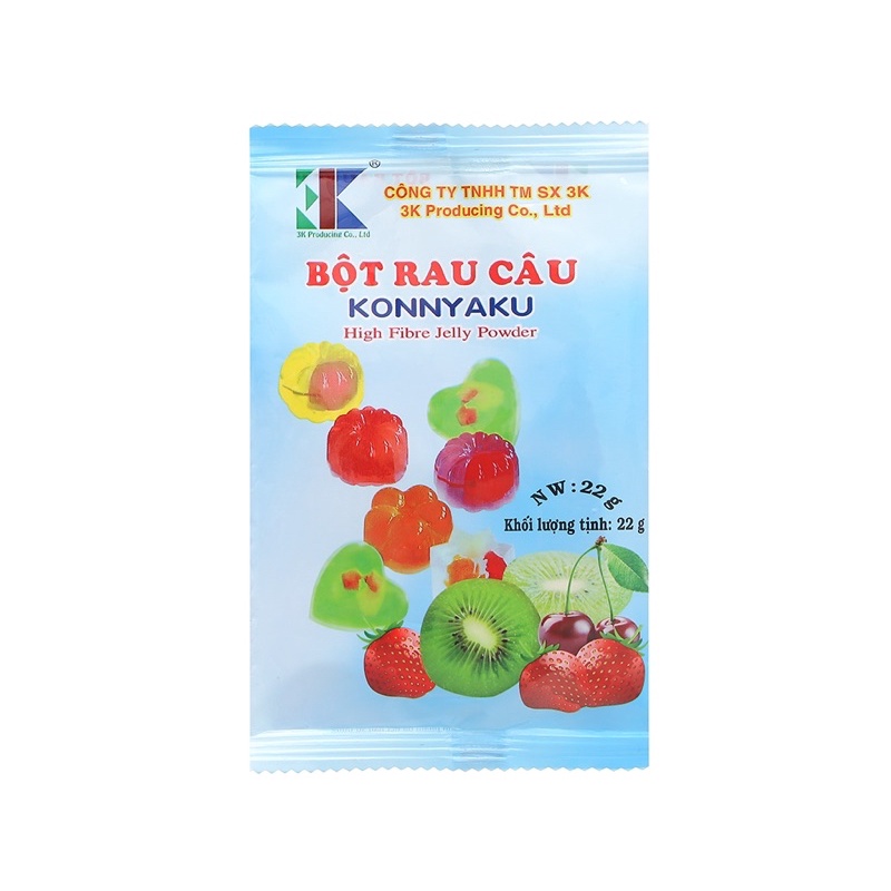 Bột rau câu 22gr Konnyaku (không fa sẵn đường)