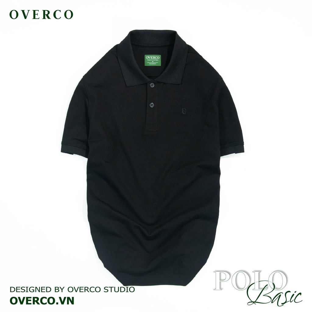 Áo Polo Nam BASIC OVERCO Cao Cấp Chất Vải Cotton USA Mềm Mịn Thoáng Mát 7 Màu