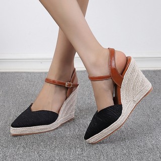 Giày đế xuồng bigsize 34-43 cao 10cm