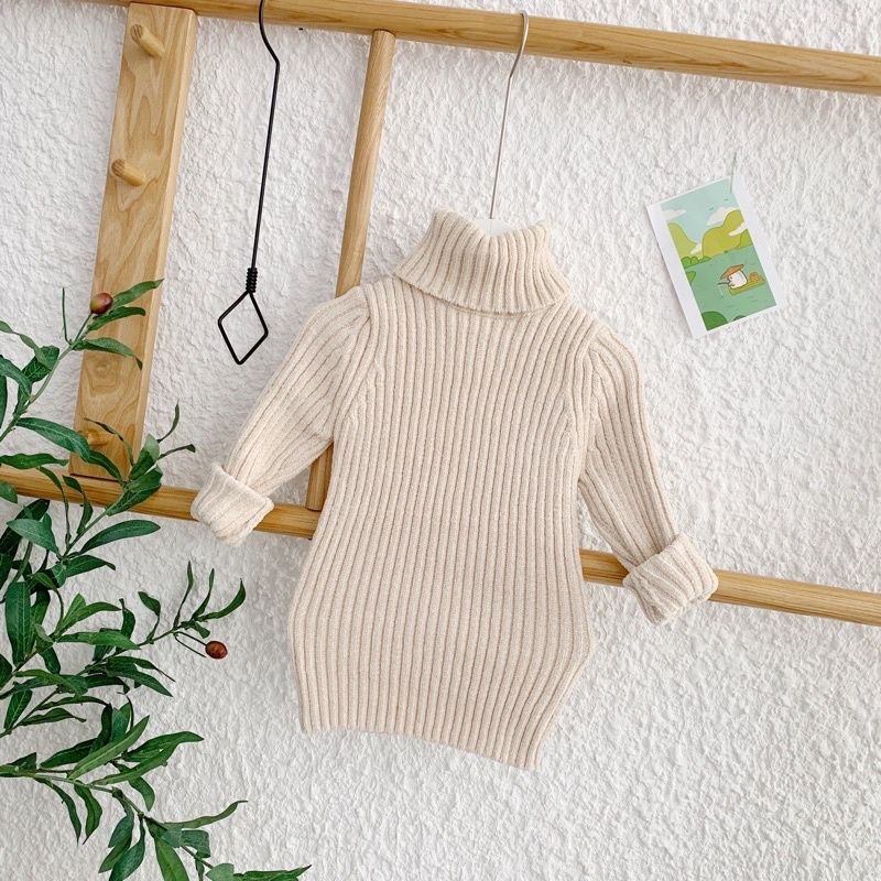 ÁO LEN TUYẾT CAO CỔ HÀNG QUẢNG CHÂU CHO BÉ TRAI VÀ BÉ GÁI