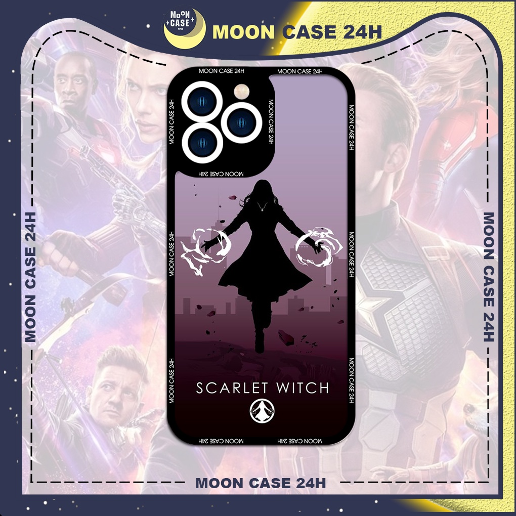 Ốp lưng iphone cạnh vuông Moon Case Scarlet Witch 7/7plus/8/8plus/x/xs/11/12/13/14pro/max/plus/promax
