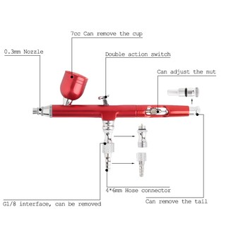 Súng Phun Sơn Móng Tay 7cc 0.3mm Chuyên Dụng