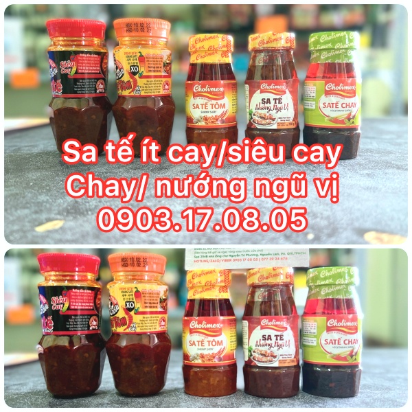 SA TẾ chay/mặn ít cay, siêu cay