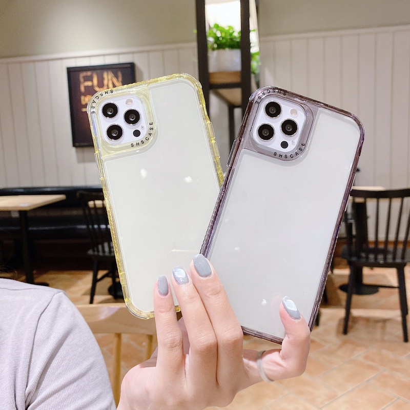 Ốp Điện Thoại Trong Suốt Chống Sốc 3 Trong 1 Cho iPhone 14 13 12 11 Pro Max XS XR X 7 8 Plus + SE 2020