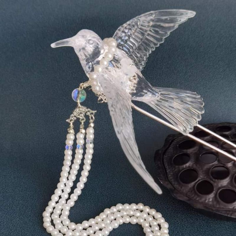 Châm cài tóc chim én